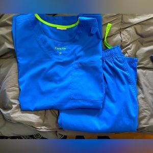 Landau blue scrubs set Sz M (6)